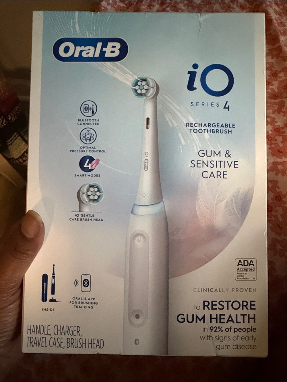 Oral-B iO Series 4 Rechargeable Toothbrush — White